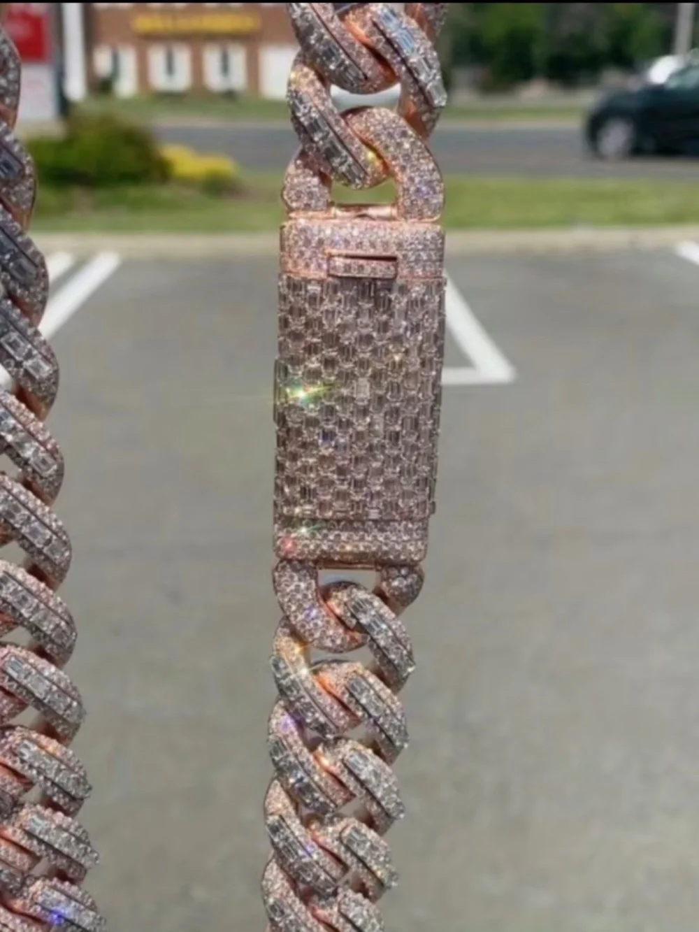 Rose Gold baguette